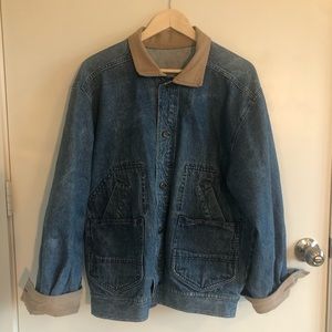 Men’s Large Oversized Denim Barncoat